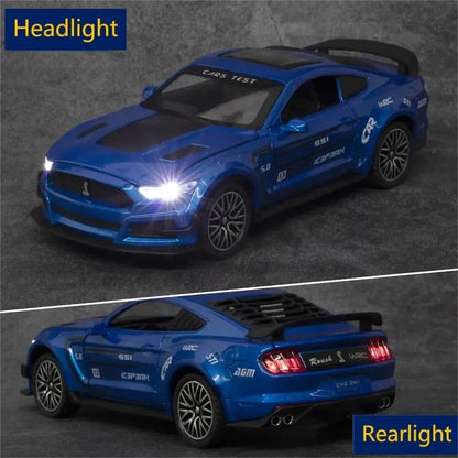 Die-Cast Racing Sports Car Toy – Metal Model with Spoiler