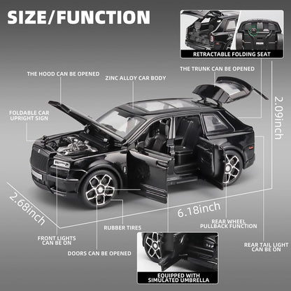 Luxury Die-Cast Executive SUV Toy – Premium Metal Model with Display Case